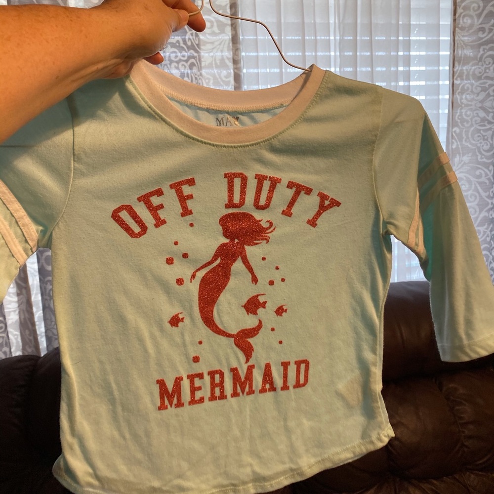 Girls M mermaid top